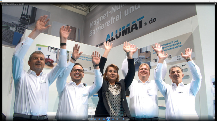 Erfolgreich und dynamisch: Das Alumat-Team auf der BAU in München