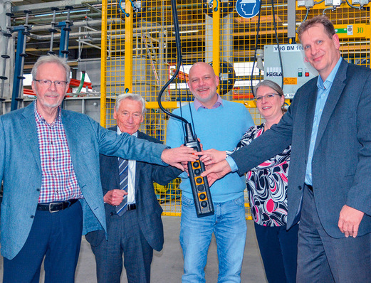 Neue Zusammenarbeit nach über 50 Jahren Geschäftspartnerschaft (v.l): Kurt Horn, Günter Weidemann, Robert Horn, Julia Geburzi-Horn, Sven Völlmer