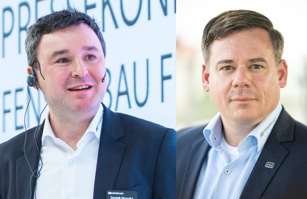 GF Jens Eberhard (r.() verlässt Oknoplast Deutschland, um sich neuen beruflichen Herausforderungen zu stellen. Die Position übernimmt Dominik Mryczko.