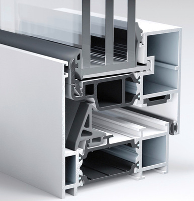 Metall-Fenster-Verbund mit beschichteten ­insulbar Profilen. Selbst bei komplexen Geometrien sorgt ­ESPOC für perfekte Lackierergebnisse.