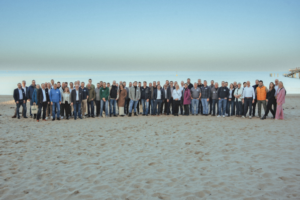 Gruppenfoto am Timmendorfer Strand