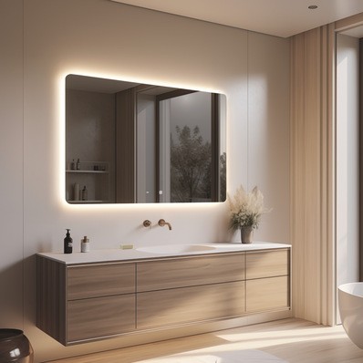 Mit seinen Spiegeln setzt Frerichs auf ein elegantes Design.