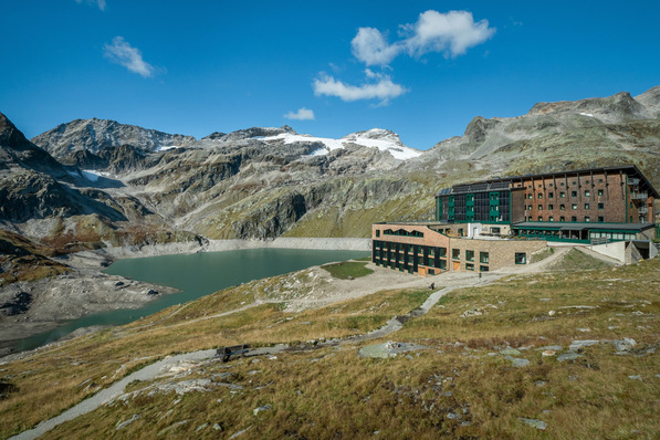 Das Berghotel Rudolfshütte im österreichischen Nationalpark Hohe Tauern