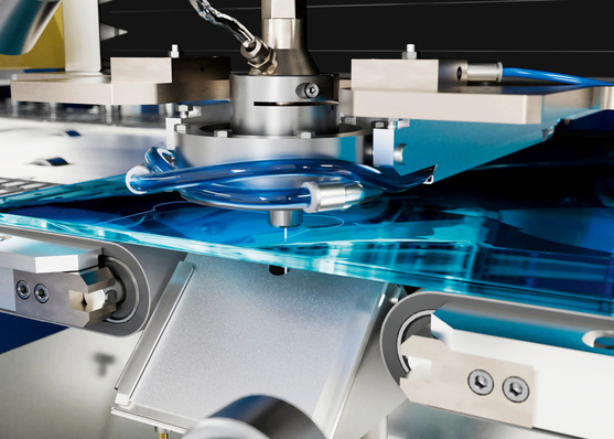 Die Intermac Drill Pro J H-​Baureihe kombiniert Bohren und Fräsen und Wasserstrahlen in einer Anlage.