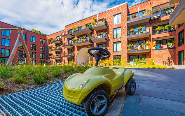 Die Wohnformen im Pergolenviertel sind vielfältig: Familien wie auch Studierende und Pflegebedürftige finden ihren Platz.