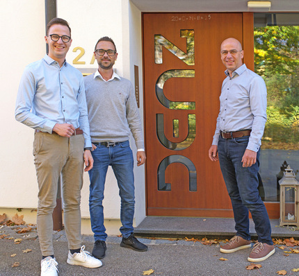Pius Denz, Sergej Waigner von 3E Datentechnik und Helmut Denz.
