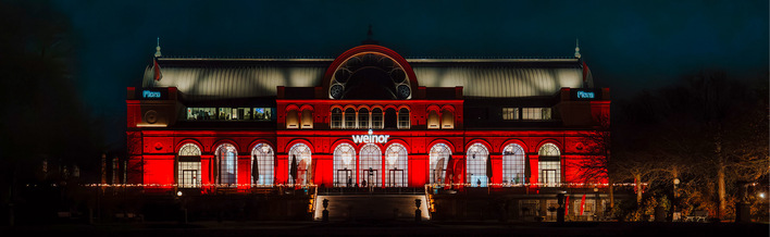 Die traditionsreiche Kölner Flora war die Eventlocation der Weinor Top-Partner Tagung, die konsequent zur Draussenwelt aufgewertet wurde.