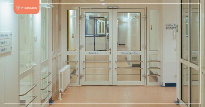 Im Kinderzentrum des Uniklinikums in Mannheim sind Brandschutzgläser von Pilkington  verbaut.