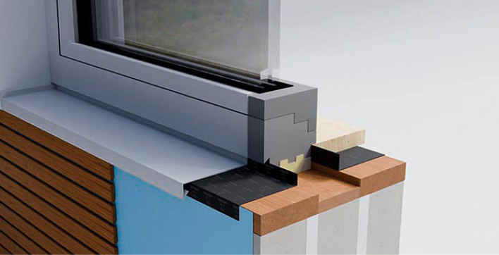 Die Bauanschlussfolie ist luft-, wasser- und winddicht ­sowie UV- und bitumenbeständig.