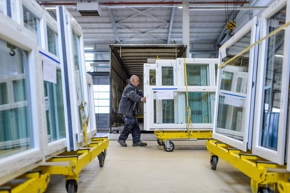 Ein 3E-Schwerpunkt auf der Messe: Das Gestell- und Ladungsträgermanagement.