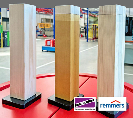 Bio-Kanteln: Die Lamellen in den Mittellagen bestehen aus Zirkularholz