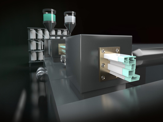 Mit dem thermoplastischen Pultrusionsverfahren werden mechanische Kennwerte auf Aluminium-Niveau erreicht. Stahlverstärkungen werden dadurch überflüssig. 
