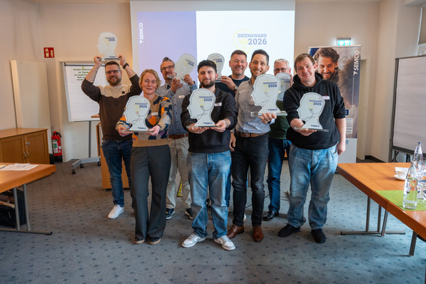 Die ausgezeichneten Ideengeber beim Semco-Ideen-Award 2026 in Lehrte.