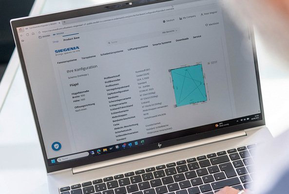 Nach Abschluss der Konfiguration erhalten Verarbeiter eine Zeichnung mit allen wesentlichen Parametern und Maßen. Die Reduzierung auf Praxisrelevantes spart wertvolle Zeit in der Fertigung.