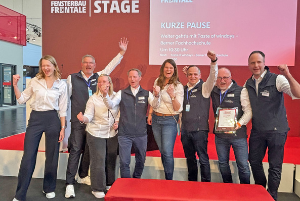 Große Freude beim ganzen Remmers-Team auf der Fensterbau Frontale