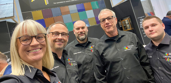 Das Team von Ceramic Colors Wolbring freut sich auf die glasstec Besucher