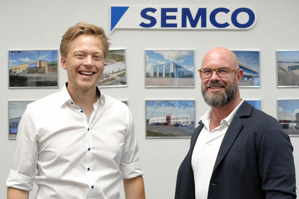 Georg Katzlinger-Söllradl (CEO Lumeso) und Michel Schüller (Geschäftsführer Vertrieb, Unternehmenskommunikation und IT bei der Semco-Gruppe).
