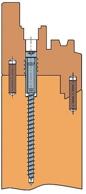 Reversible BefestigungDie Verbindungsart kann nachträglich ­gelöst ­werden, ohne die ­Befestigungselemente zu zerstören bzw. Holzprofile zu beschädigen.
