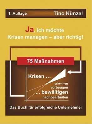 Tino Künzel: Ja, ich möchte Krisen managen — aber richtig!; Mai 2009; 128 Seiten Paperback; 16,90 Euro; ISBN: 978-3-8370-5197-1
