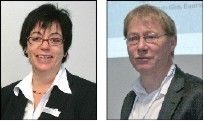 Know-how für die ­Warme KanteProduktmanagerin Ingrid Quel von Ensinger und Michael Rossa, ift-Rosenheim, erläuterten den Umgang mit der Warmen Kante beim Isolierglas.