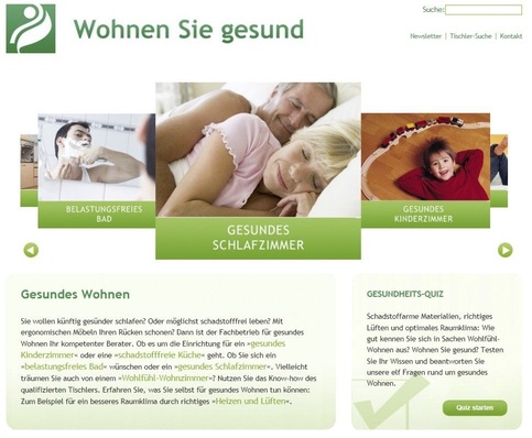 Von der Startseite aus starten die Besucher ihren Rundgang durch alle Räume der Wohnung.