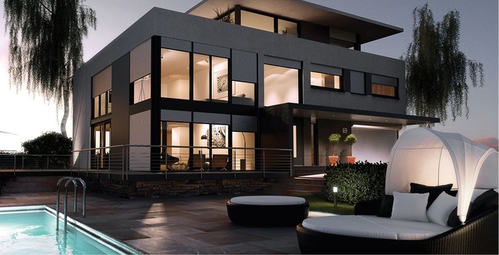 Rollläden lassen sich perfekt und fast unsichtbar in Gebäude inte­grieren und können neben Sicht- und Einbruchschutz auch die Funktion Sonnenschutz übernehmen.