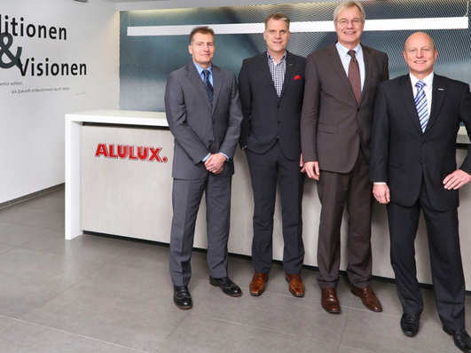 Das Alulux-Führungsteam von links: Hans-Georg Fischedick, Gregor Biermann, Hans-Josef Katzwinkel und Thomas Knobloch.