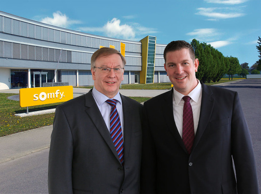 Jean-Luc Sarter (links) und Uli Neumair, zwei erfahrene Branchenkenner, sollen für Kontinuität bei Somfy sorgen.