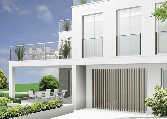 



Große Fenster in der Fassade müssen i. d. R. ab mindestens einem Meter Einbauhöhe gegen Absturz gesichert werden. Eine elegante Variante sind Glaslösungen, sprich französische Balkone.
