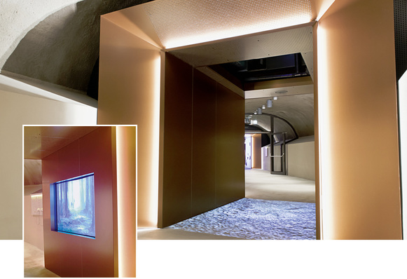 



Über unterirdische Museumskorridore und einen Erlebnisaufzug ist die Stadt Altena mit dem Burgberg verbunden. Die sieben multimedialen Tore sind interaktive Mitmach- und Erlebnisstationen. 
