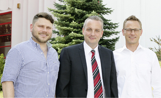 



Das ist die künftige Wertbau-Führungsmannschaft (v. l.): Stefan Taig, Marcel Frei (Sprecher der Geschäftsleitung) und Carsten Taig.
