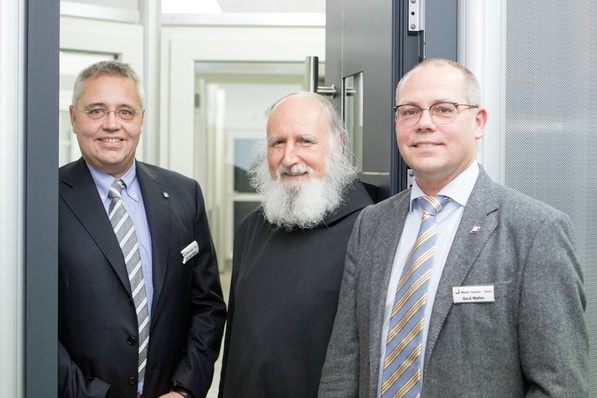 Gerd Walter (r.), Pater Anselm Grün und Dr. Frank Walter