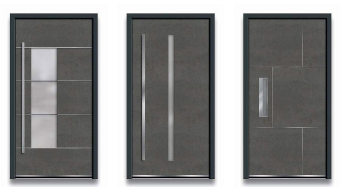 Haustürfüllungen mit der Keramikoberfläche "Art-Steel"