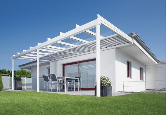 
Hersteller wie Weinor setzen auf die perfekte Kombination von Glasdach und Sonnenschutz und bieten dementsprechend speziell auf das Dachsystem abgestimmte Aufglas- und Unterglas-Systeme an. 



