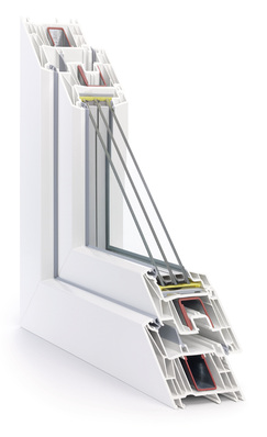 
Synego ist mit seiner Bautiefe von 80 mm für den Einsatz einer Dreifach-Wärmeverglasung bis zu 51 mm geeignet. 
