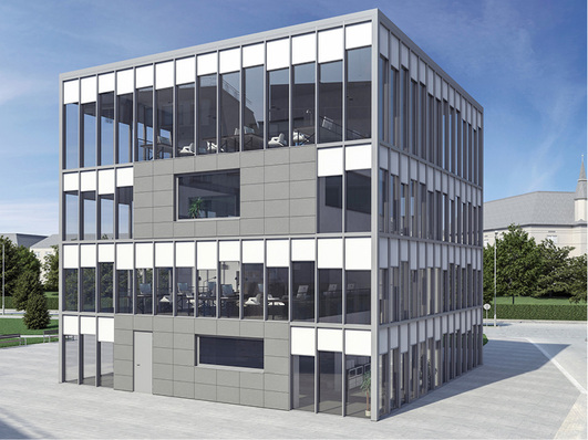 



Durch die im Vergleich zu anderen Sonnenschutzprodukten kleine Kastengrößen können ZIP-Systeme relativ unkompliziert und optisch unauffällig in die Fassade integriert werden.
