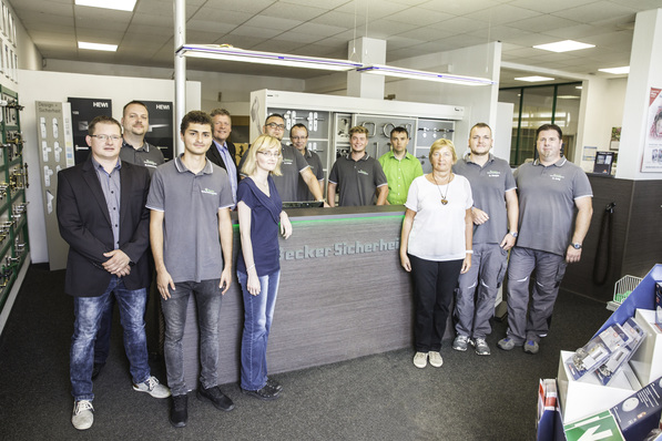 Das Team der Firma Becker Sicherheitstechnik.