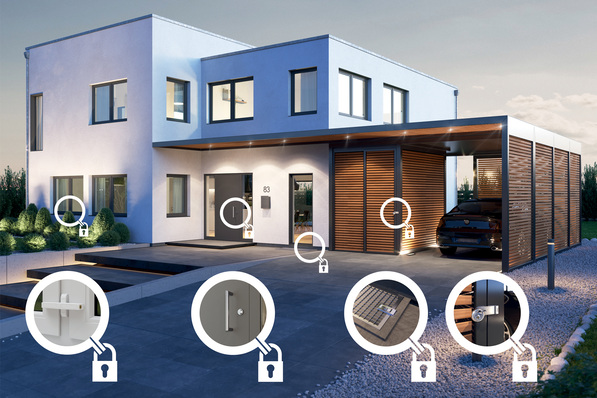 Am häufigsten verschaffen sich Einbrecher durch Fenster, Türen, Lichtschächte oder über Nebengebäude Zugang.