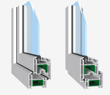 Die speziellen 3-Kammer-Fenstersysteme gibt es nach innen und nach außen öffnend.