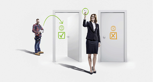 



Die Zutrittslösung „exivo“ funktioniert webbasiert.
