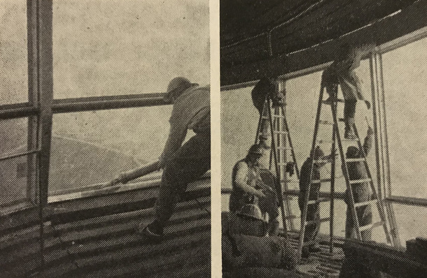 Die Arbeiten an den Fensterfronten waren besonders herausfordernd.