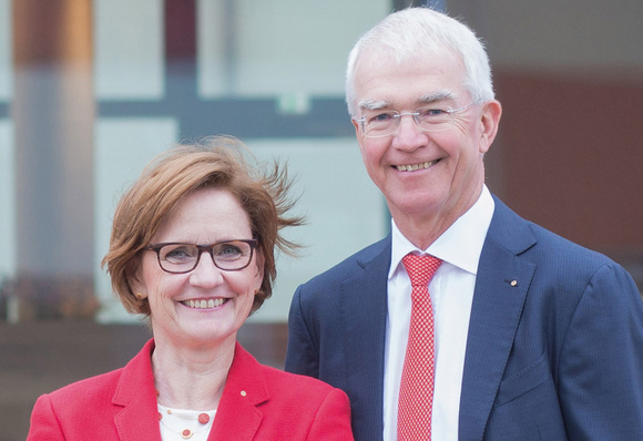 Die Lamilux Geschäftsführer Dr. Dorothee und Dr. Heinrich Strunz