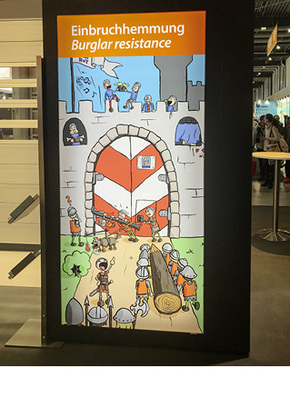 



Mit ansprechenden Illustrationen wurde auf die verschiedenen Themenbereiche hingewiesen.
