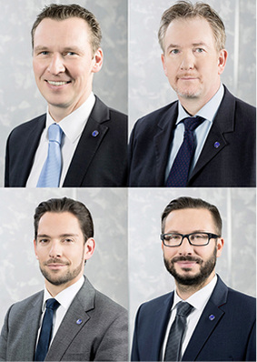 



v. l. oben nach r. unten: Lars Albrecht, Marc Freis, Christian Kämpf und Robert Tänzel
