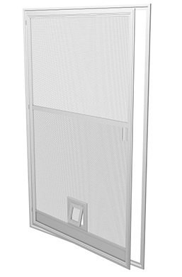 



Die Haustierklappe für Drehtüren. Die Insektenschutzsysteme werden auf Wunsch mit einem Pet-Screen-Gewebe gefertigt. Es besitzt eine Fadenstärke von 0,6 mm und ist schwarz. So ist es zum einen kratzfest und wird zum anderen von den tierischen Bewohnern nicht übersehen.
