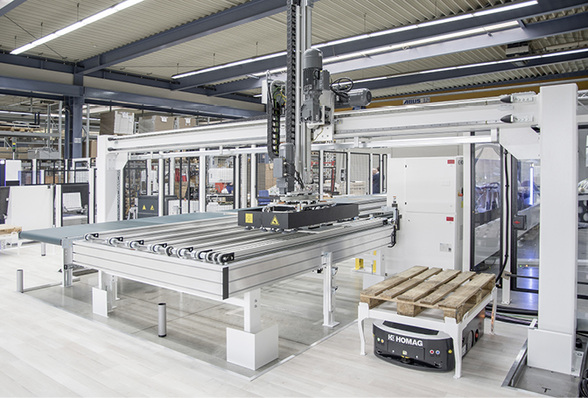 
Bereits auf der Messe in Nürnberg stellten die beiden Partner ein erstes erfolgreich durchgeführtes Projekt vor: Die erste autonom arbeitende Zelle im Holzhandwerk.



