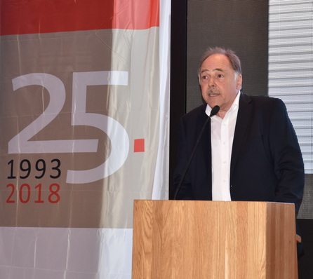 3E-Gründer und Geschäftsführer Gerhard Ebert auf der Jubiläumsfeier am 22.06. in Heidenheim