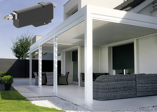 



Der Linearantrieb mit kompakter Bauform und geringen Laufgeräuschen reagiert in Verbindung mit einer intelligenten Funksteuerung auf Licht, Frost, Sturm und Regen.
