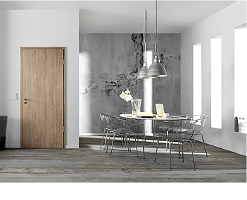 



Eiche ist die beliebteste Holzart: Jeld-Wen bietet fünf unterschiedliche Farb- und Struktur-Varianten an.
