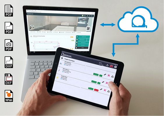 
Die mit der App erstellten Aufmaße werden anschließend auf dem Glasmaß-Server abgelegt. Ab diesen Zeitpunkt können die Kollegen in der Werkstatt oder aus der Auftragsbearbeitung darauf zugreifen und weiter verarbeiten.



